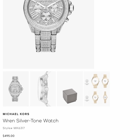 MICHAEL KORS Wren Silver-Tone Watch - Picture 8 of 16